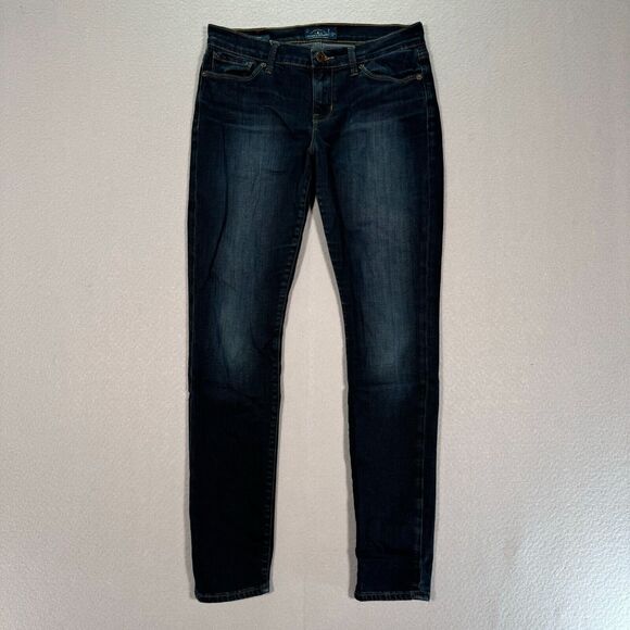 Lucky Brand Jeans Womens 6/28 Blue Brooke Skinny Dark Mid‎ Rise Stretch Denim - Picture 1 of 12